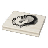 ケルト色の茶色の馬黄 ラバースタンプ (スタンプ)