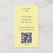 ケルト色の茶色の馬黄 名刺 (裏面)