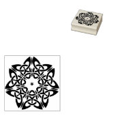 ケルト花イラストレーションの切手 ラバースタンプ (押印)