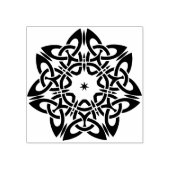 ケルト花イラストレーションの切手 ラバースタンプ (インプリント)