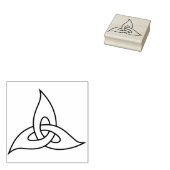 ケルト葉スアートスタンプ ラバースタンプ (押印)