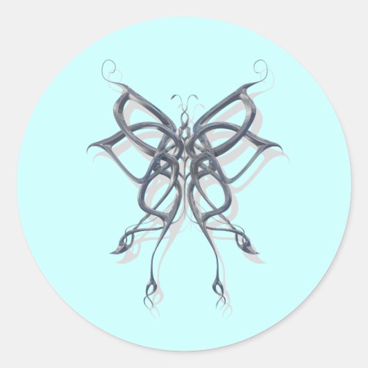 ケルト蝶メタル ラウンドシール (正面)