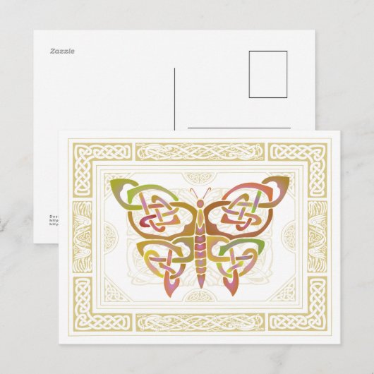 ケルト蝶II ポストカード (正面/裏面)