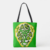 ケルト記号のプリント トートバッグ (裏面)