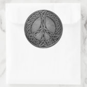 ケルト記号5ステッカー、3インチ（6枚） ラウンドシール (バッグ)