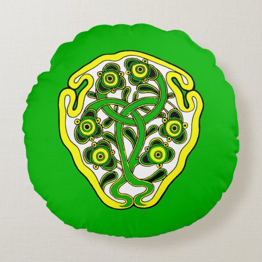 ケルト記号 ラウンドクッション (正面)