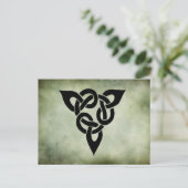 ケルト語のアイルランドの聖なる記号 ポストカード (スタンド正面)