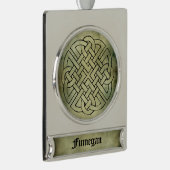 ケルト語のアイルランドの聖なる象徴 シルバープレートバナーオーナメント (右)