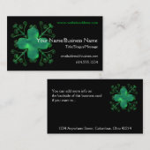 ケルト語はガラス緑のデザインの名刺渦巻きます 名刺 (正面/裏面)