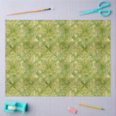 ケルト語アイリッシュグリーンと金ゴールドパター華美ン4 薄葉紙 (クラフト)