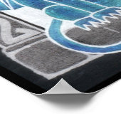 ケルト語ガルゴイル陰性プリント ポスター (角)