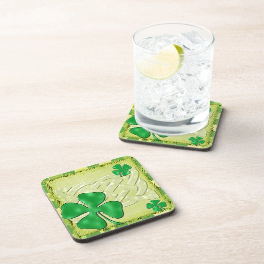 ケルト語クローバーアイリッシュ3D コースター (右側)