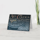 ケルト語デザイン縁ど写真フレームグリーティングカード カード (裏面)