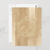 ケルト語トリケトラ三位一体ノットハガキ ポストカード (正面/裏面)