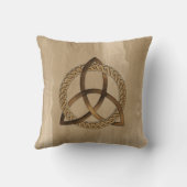 ケルト語トリケトラ三位一体ノット枕 クッション (裏面)