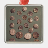 ケルト語選択および見つけられるローマの硬貨 メタルオーナメント (正面)