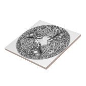 ケルト語、月の監視ノウサギ タイル (側面)