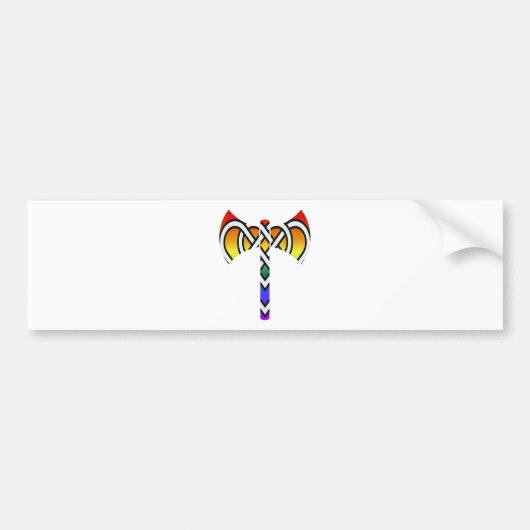 ケルト語Labrys バンパーステッカー (正面)