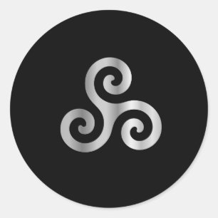 ケルト語Neopaganism三重の螺線形のtriskelion.jpg ラウンドシール