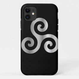 ケルト語Neopaganism三重の螺線形のtriskelion.jpg iPhone 11 ケース