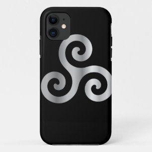 ケルト語Neopaganism三重の螺線形のtriskelion.jpg iPhone 11 ケース
