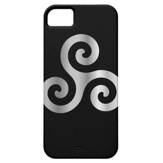 ケルト語Neopaganism三重の螺線形のtriskelion.jpg Case-Mate iPhoneケース (裏面)