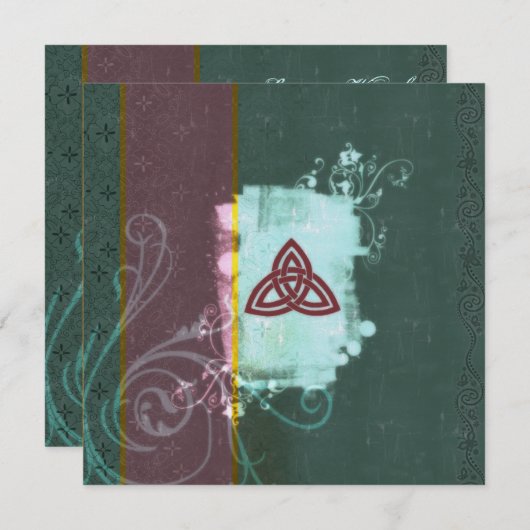 ケルト語Triskel 招待状 (正面/裏面)