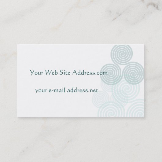 ケルト語Triskele 名刺 (裏面)