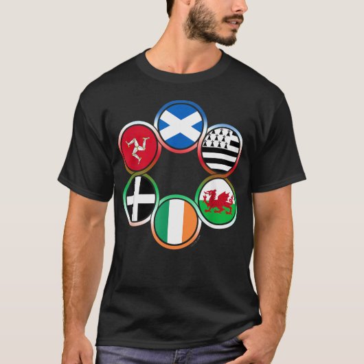 ケルト諸国の旗 Tシャツ (正面)