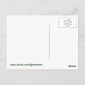 ケルト賛美スのシャムロック葉書 ポストカード (裏面)