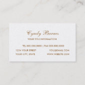 ケルト金ゴールドパターン名刺 名刺 (裏面)