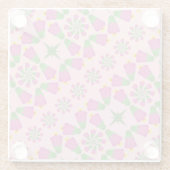 ケルト鐘花マンダラピンクガラスコースター ガラスコースター (裏面)