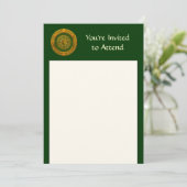 ケルト風デザイン 招待状 (スタンド正面)