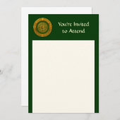 ケルト風デザイン 招待状 (正面/裏面)