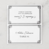 ケルト風ボーダー フレーム 結婚式 席札 プレイスカード (外部開封)