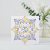 ケルト風 結婚式 ノット 招待状(伝統的な) 招待状 (スタンド正面)