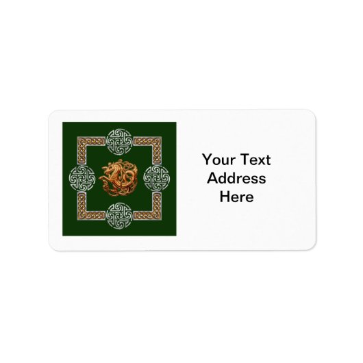 ケルト馬デザイン ラベル (正面)