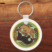 ケルト馬陰陽 キーホルダー (正面)