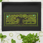 ケルト魔法 – ザ素晴らしツリー キッチンタオル (折り畳み)