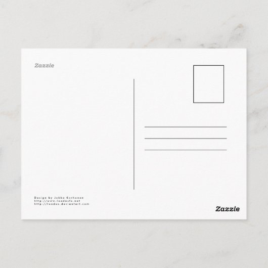 ケルト魚 ポストカード (裏面)