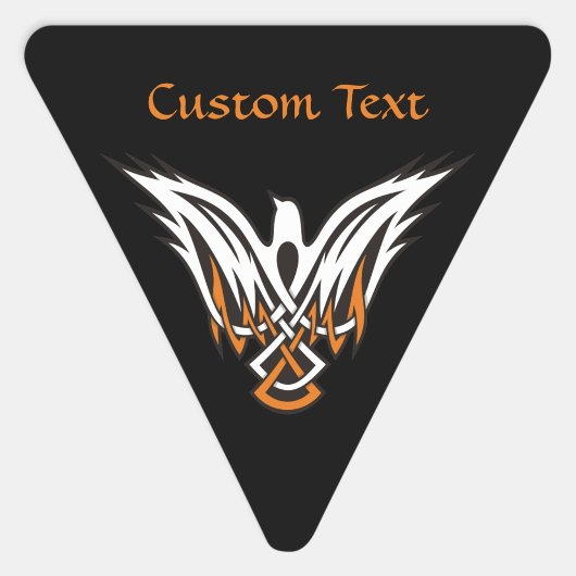 ケルト鳥の三角形シール 三角形シール