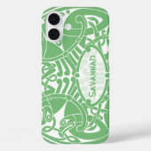 ケルト鳥の円のパターンパーソナライズされたiPhone Case-Mate iPhoneケース (裏面)