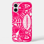 ケルト鳥の円のパターンパーソナライズされたiPhone Case-Mate iPhoneケース (裏面)