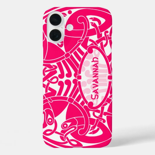 ケルト鳥の円のパターンパーソナライズされたiPhone Case-Mate iPhoneケース (裏面)