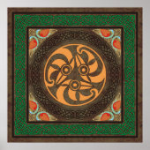 ケルト鳥の頭 ポスター (正面)