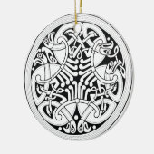 ケルト鳥オーナメント セラミックオーナメント (左)