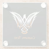 ケルト鳥ガラスコースター ガラスコースター (裏面)