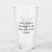 ケルト鳥ガラス タンブラーグラス (裏面)