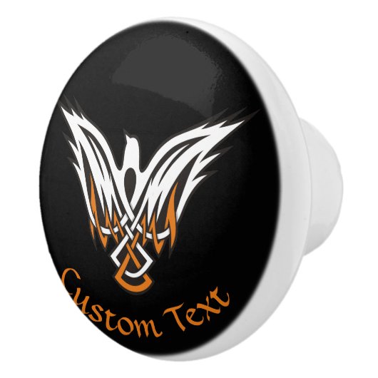 ケルト鳥セラミックノブ セラミックノブ (右)