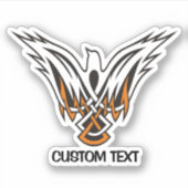 ケルト鳥 シール (正面)